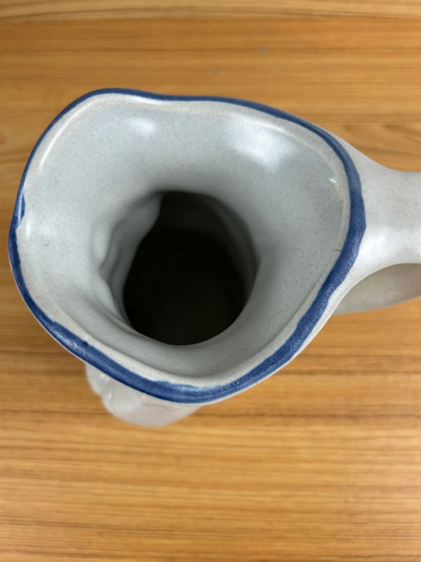 Pfaltzgraff USA Yorktowne Colonial Blue Gray Toby Pitcher Mug 418