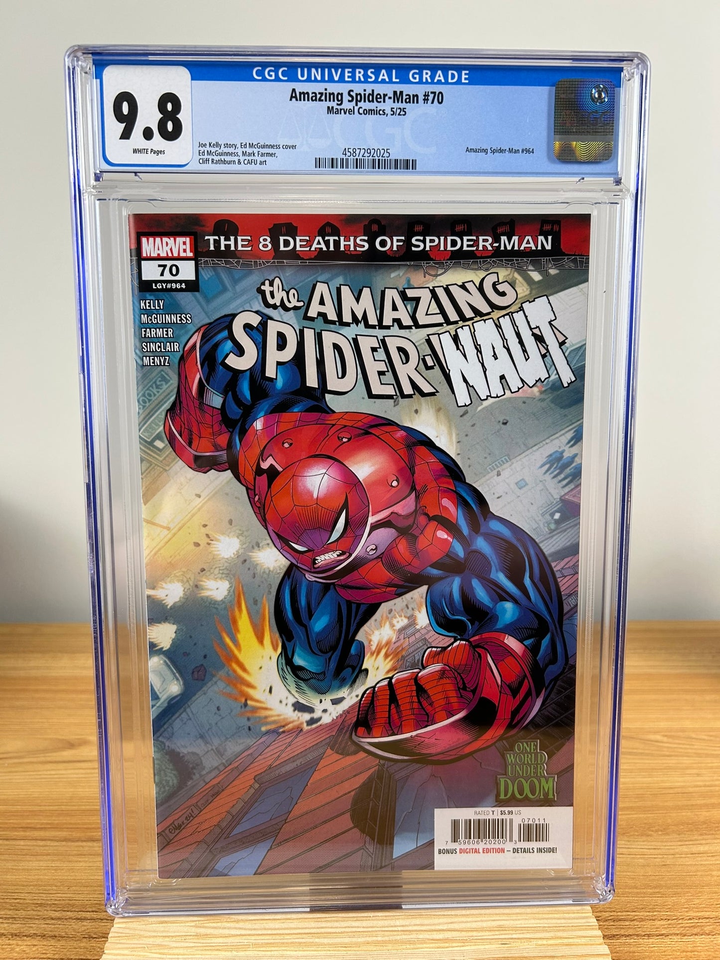 Amazing Spider-Man #70 CGC 9.8 (2025) Spider-Naut ~ Marvel Comics