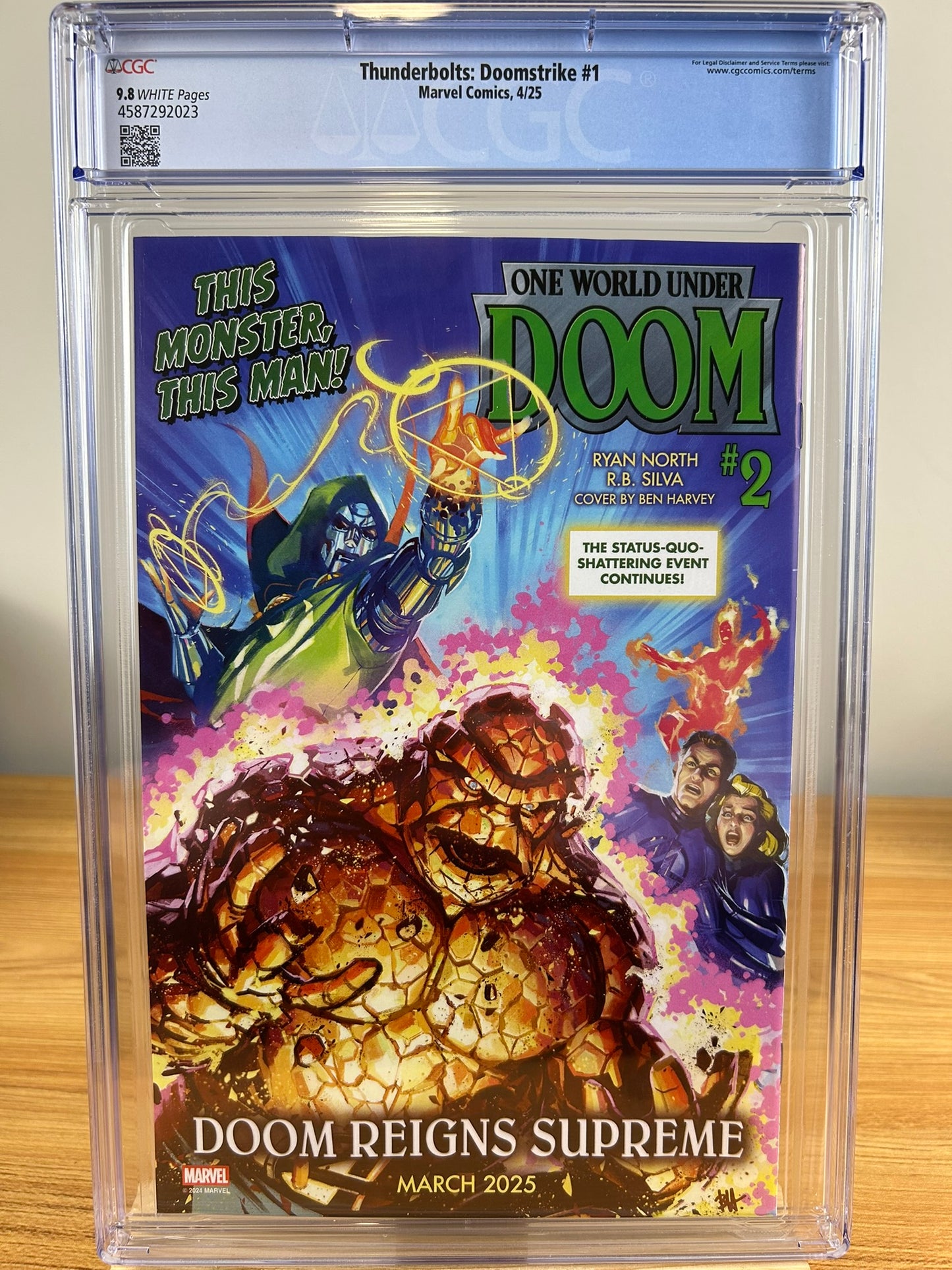 THUNDERBOLTS: DOOMSTRIKE #1 - CGC 9.8 - Key Issue MARVEL COMICS 2025