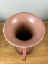 Roseville Pink Foxglove 1942 Double Handled Art Deco Pottery Vase 51-10"