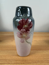 Weller Etna Art Pottery Yellow & Blue Gray Daffodils Ceramic Antique Vase