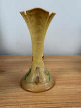 Roseville Bittersweet Yellow 1951 Mid Century Modern Pottery Bud Vase 879-7