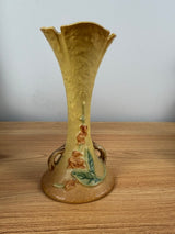 Roseville Bittersweet Yellow 1951 Mid Century Modern Pottery Bud Vase 879-7