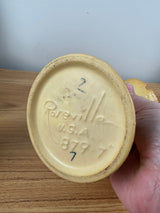 Roseville Bittersweet Yellow 1951 Mid Century Modern Pottery Bud Vase 879-7