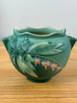 Roseville Pottery Bleeding Heart Green 1940 Art Pottery Jardiniere Planter 651-3
