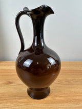Weller Louwelsa 19200s Standard Glaze Floral Decorated Handled Ewer 601 Signed