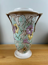 Roseville Morning Glory White 1935 Vintage Art Pottery Tall Ceramic Vase 731-12
