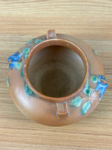 Roseville Pottery Columbine 655-3 Jardiniere Bowl Vase 6” Round Vintage