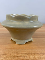 Roseville art pottery planter Mayfair pattern mottled gray 1109-4 Bowl Jardiniere