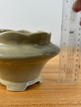 Roseville art pottery planter Mayfair pattern mottled gray 1109-4 Bowl Jardiniere