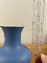 Coors Art Pottery Art Deco Matte Blue Ceramic Vase 1939 Colorado State 6 X 5
