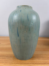 Brownie Ware Detroit Pewabic Style Blue Streak Arts And Crafts 8" Vase