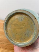 Brownie Ware Detroit Pewabic Style Blue Streak Arts And Crafts 8" Vase