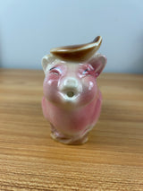 Spaulding China / Royal Copley CERAMIC PIG CREAMER PITCHER Bow Tail