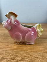 Spaulding China / Royal Copley CERAMIC PIG CREAMER PITCHER Bow Tail