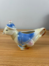 Royal Copley Spaulding Vintage Figural Creamer Duck Chick Wearing Coat Hat