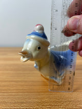 Royal Copley Spaulding Vintage Figural Creamer Duck Chick Wearing Coat Hat
