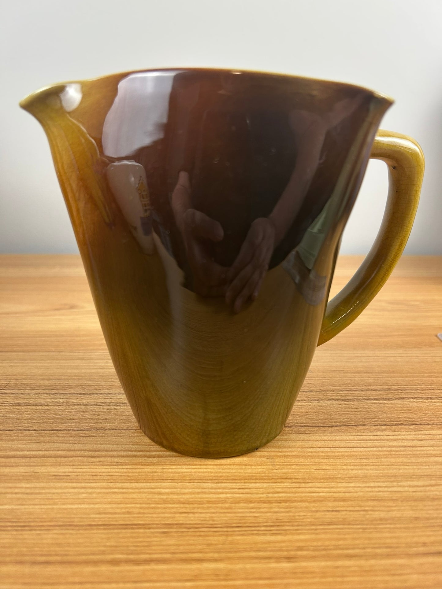 Rookwood 1890 Standard Glaze Pottery Pitcher 529 Man And Bird Art Wilcox