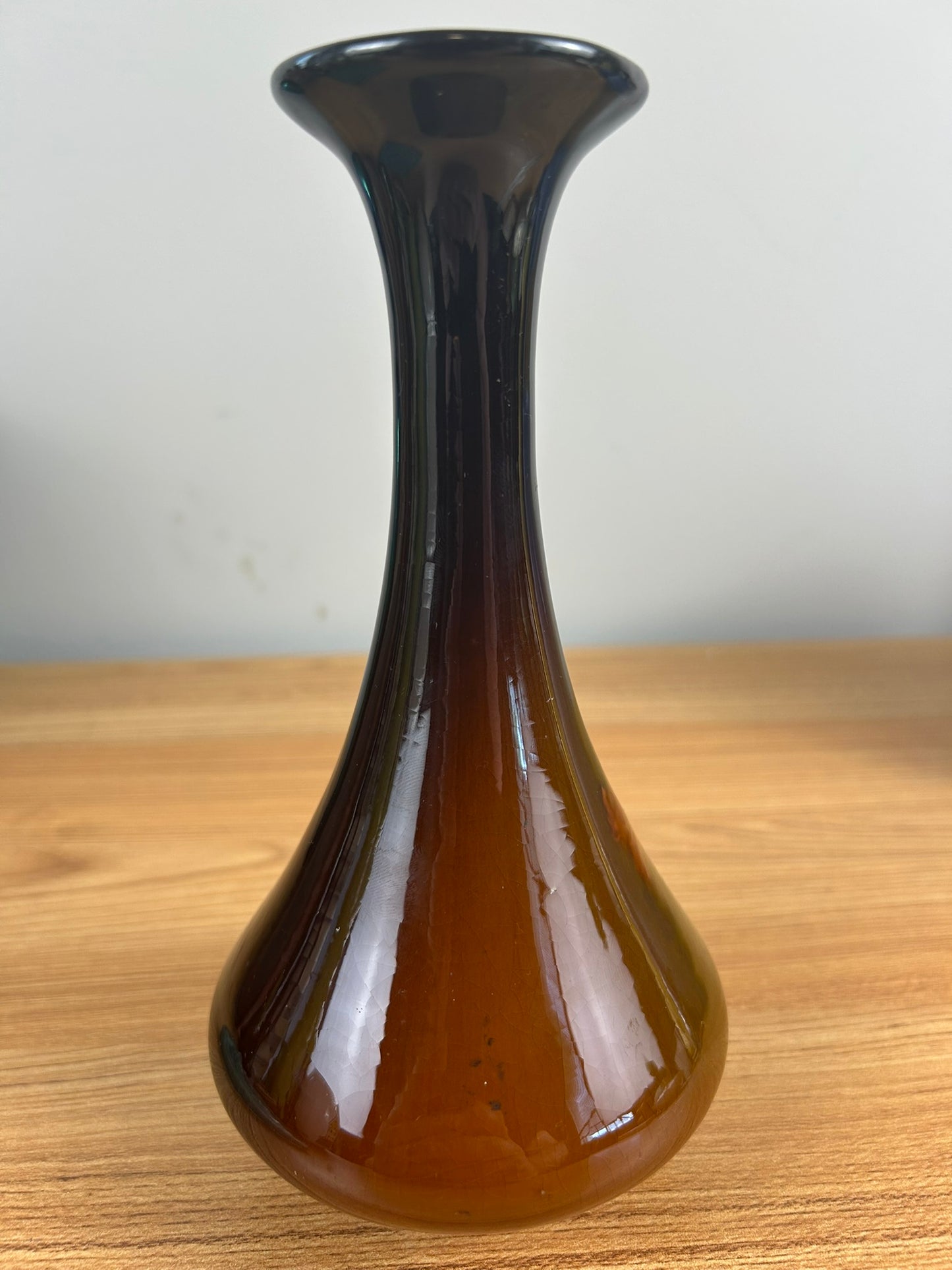 Roseville Pottery Rozane Royal Bud Vase, Shape 842, Brown Standard Glaze
