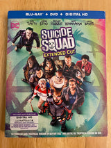 Suicide Squad (Extended Cut) (Blu-ray/DVD Combo, 2016) - With Slipcover