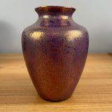 HIspano Moresque Art Deco Purple Copper Iridescent Lusterware Pottery Vase