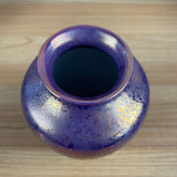 HIspano Moresque Art Deco Purple Copper Iridescent Lusterware Pottery Vase