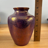 HIspano Moresque Art Deco Purple Copper Iridescent Lusterware Pottery Vase