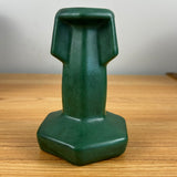 Weller Bedford 1910 Matte Green Arts And Crafts Pottery Hexagonal Candlestick