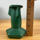 Weller Bedford 1910 Matte Green Arts And Crafts Pottery Hexagonal Candlestick