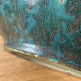 Zanesville Pottery 1920s Neptune Glaze Mottled Green Double Handled Vase 827
