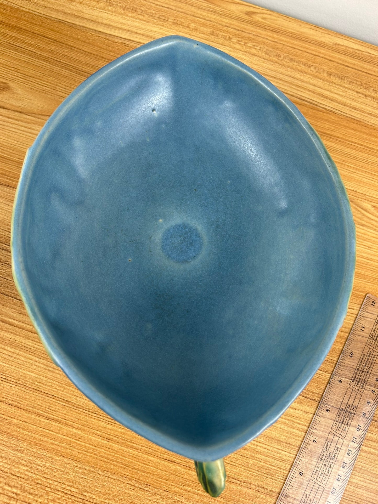 Roseville Bushberry Blue Mid Century 1941 Pottery Compote Bowl 1-10 FB