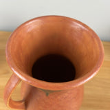 ROSEVILLE POTTERY 10 1/2" TERRA COTTA WINDSOR #554-10 HANDLED VASE Circa 1931