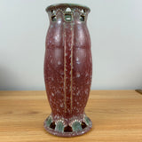 Roseville Ferella Dark Rose 1930 Vintage Art Deco Pottery Ceramic Vase 507-9