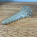 Peters And Reed 1920s Art Deco Pottery Tan Brown Decorated Wall Pocket