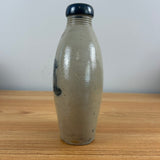 R & B Diebbol Salt Glazed Stoneware Crock Bottle With Blue Animal Motif