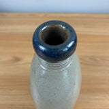 R & B Diebbol Salt Glazed Stoneware Crock Bottle With Blue Animal Motif