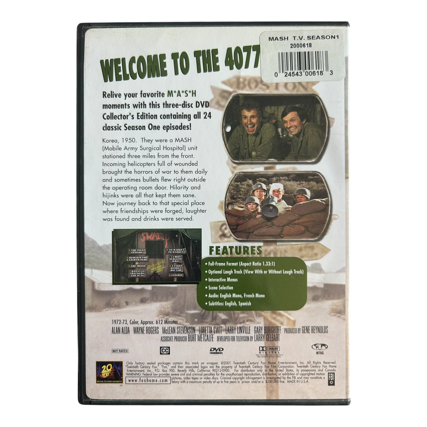 MASH - Season 1 (DVD, 2004, 3-Disc Set, Checkpoint)