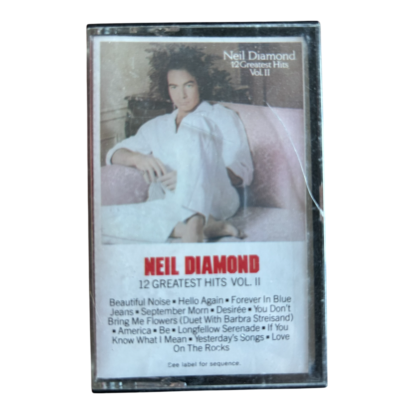 Vintage 1982 Neil Diamond 12 Greatest Hits II Audio Cassette Tape Columbia
