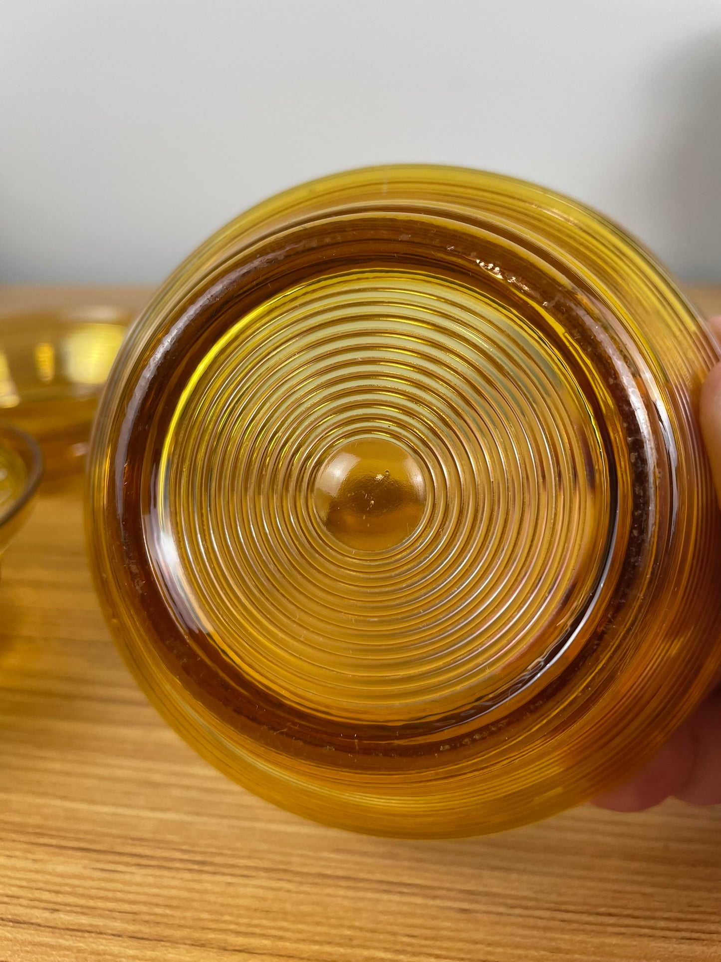 Vintage Indiana Glass Co. Old English Threading Set of 4 Bowls Depression Glass