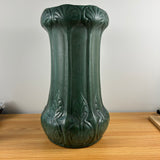 Weller Art Pottery 1910 Arts And Crafts Matte Green Floral Buds 22" Umbrella Stand