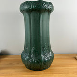 Weller Art Pottery 1910 Arts And Crafts Matte Green Floral Buds 22" Umbrella Stand