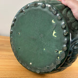 Weller Art Pottery 1910 Arts And Crafts Matte Green Floral Buds 22" Umbrella Stand