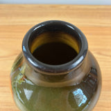 Weller Louwelsa Early 1900s Brown Standard Glaze Floral Experimental Test Vase