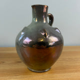 Delft JT&L Joost Thooft Labouchere Art Pottery Iridescent Luster Handled Jug With Prunts