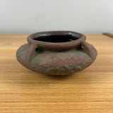 Peters And Reed Art Pottery Brown Green Moss Aztec Arts And Crafts Hanging Planter