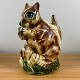 McCoy 1960-1961 Mid Century Modern Art Pottery Chipmunk Cookie Jar USA