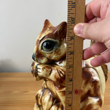 McCoy 1960-1961 Mid Century Modern Art Pottery Chipmunk Cookie Jar USA