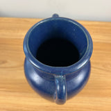 Brush McCoy Early 1900s Art Deco Dark Blue Double Handled Vase