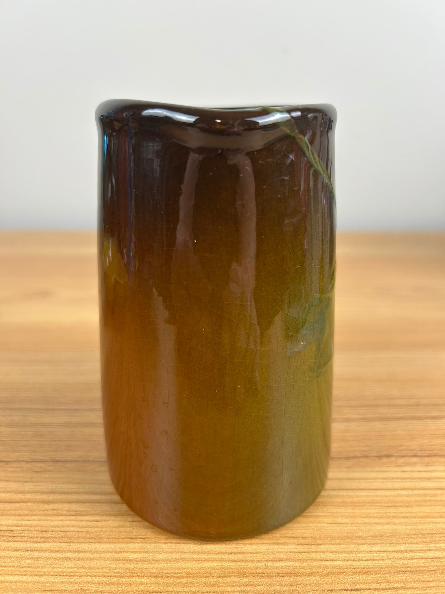 Antique Weller Louwelsa 5” Standard Glaze Art Pottery Flower Pitcher Vase