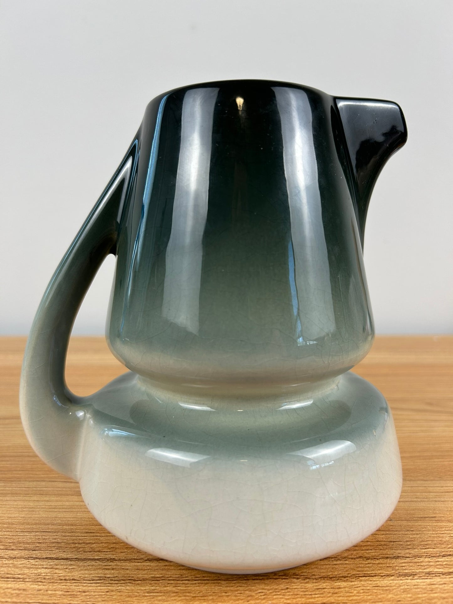 Weller Art Pottery Eocean Corseted Hip Berry On Vine Hand Decorated Pitcher